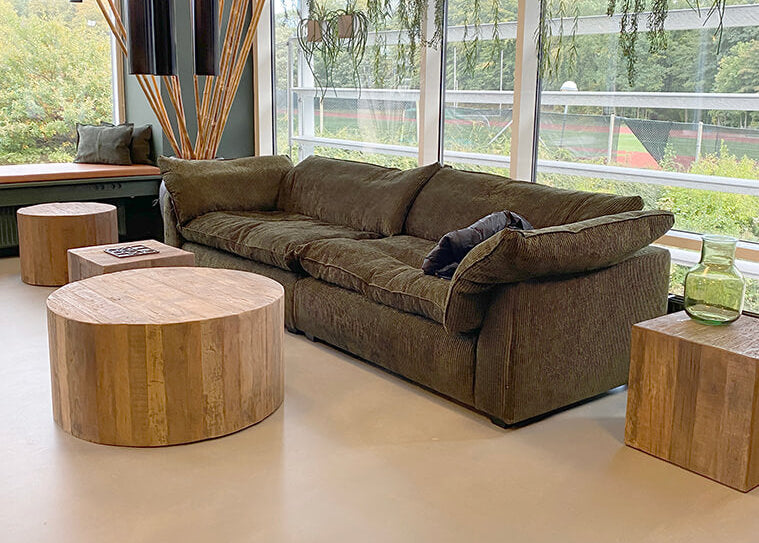 Couchtisch rund JANA Altholz D 60, Sofatisch oder Wohnzimmertisch