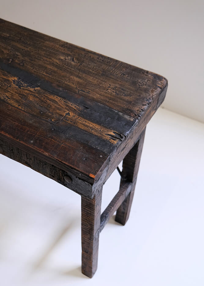 Altholz Konsolentisch B 122 cm natur altes Holz Klapptisch
