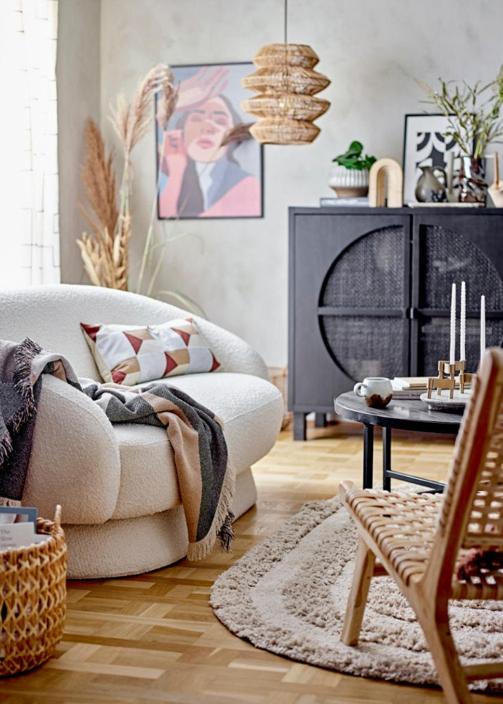 Wohnzimmer Anrichte Holz schwarz Landhausstil