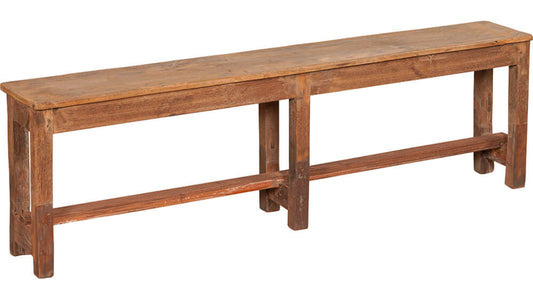 Rustikale Holzbank aus Altholz mit natürlicher Patina – ELLA Sitzbank 150 cm