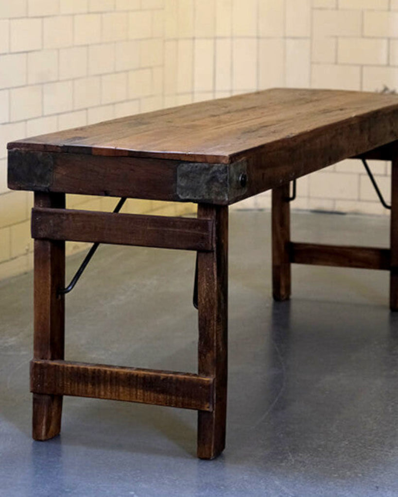 Natur Altholz Sitzbank B 119 cm Klappbank | Altholzmöbel