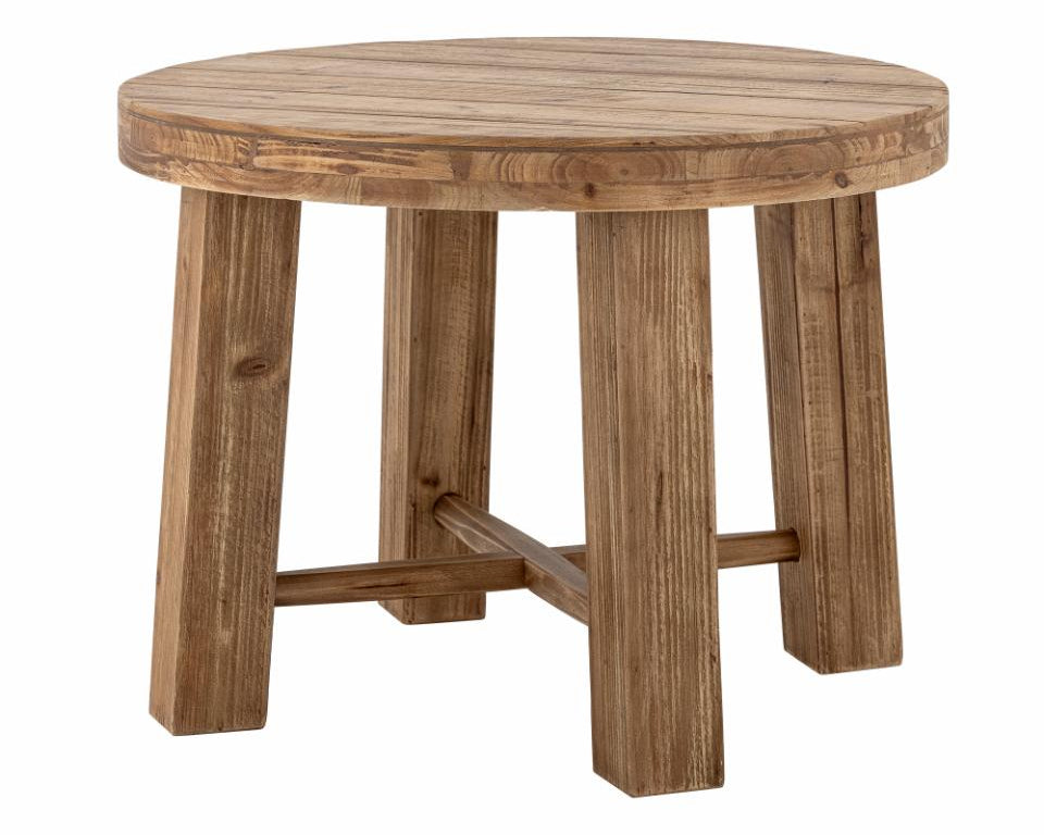 Couchtisch rund D 60 cm - Kiefer & MDF auf vintage bearbeitet