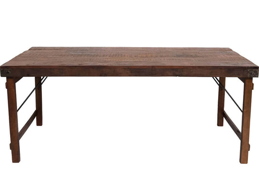 Altholz Esstisch 175x90 cm Klappbar - Landhaustisch Esszimmertisch Gartentisch