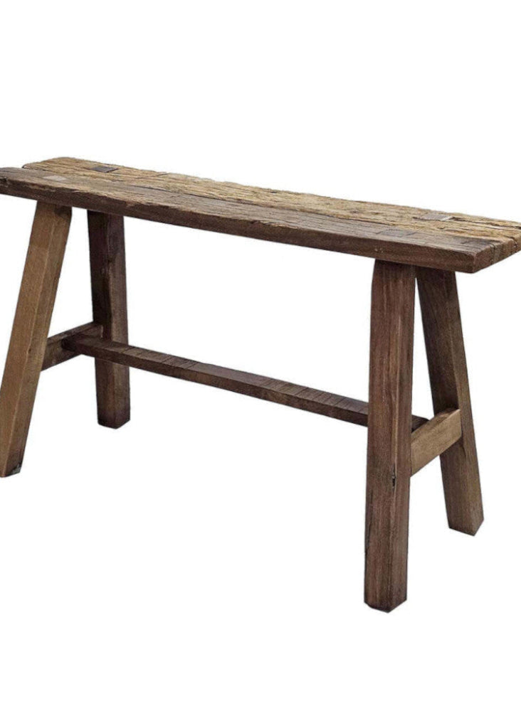 Altholz Hocker vintage, kleine Sitzbank