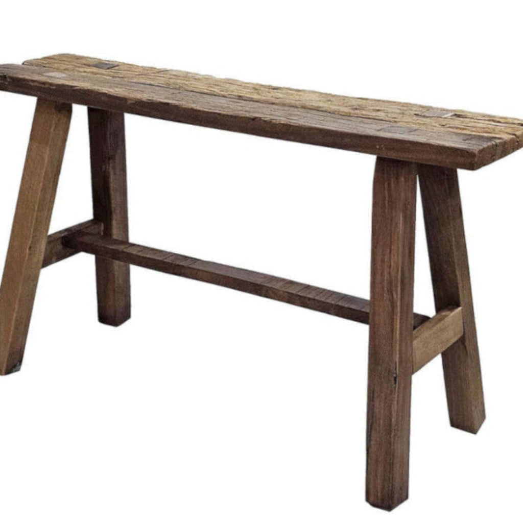 Altholz Hocker vintage, kleine Sitzbank