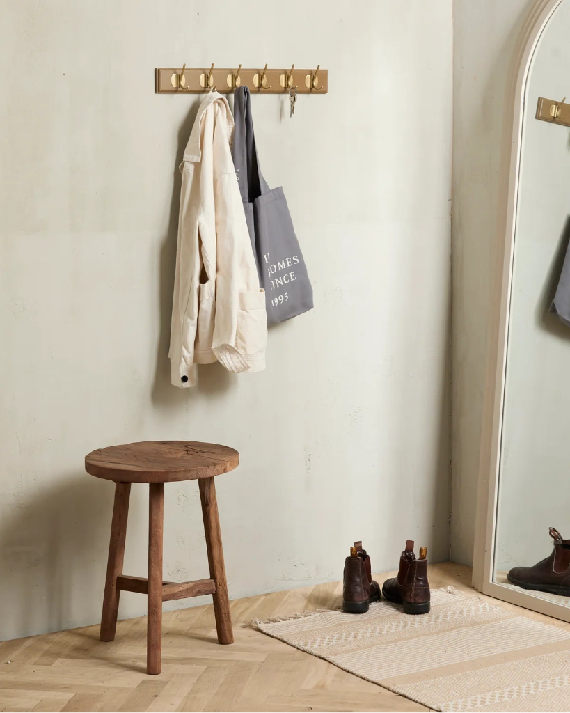 Landhaus Altholz Hocker aus recyceltem Holz