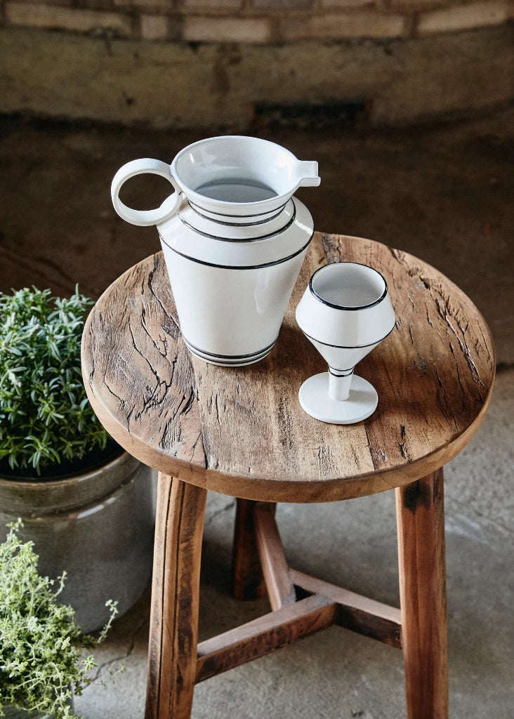 Altholz Hocker, Beistelltisch aus recyceltem Holz