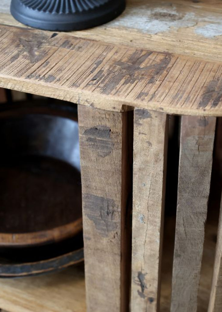 Altholz Regal Sideboard natur 3 Fächer - Altholzmöbel