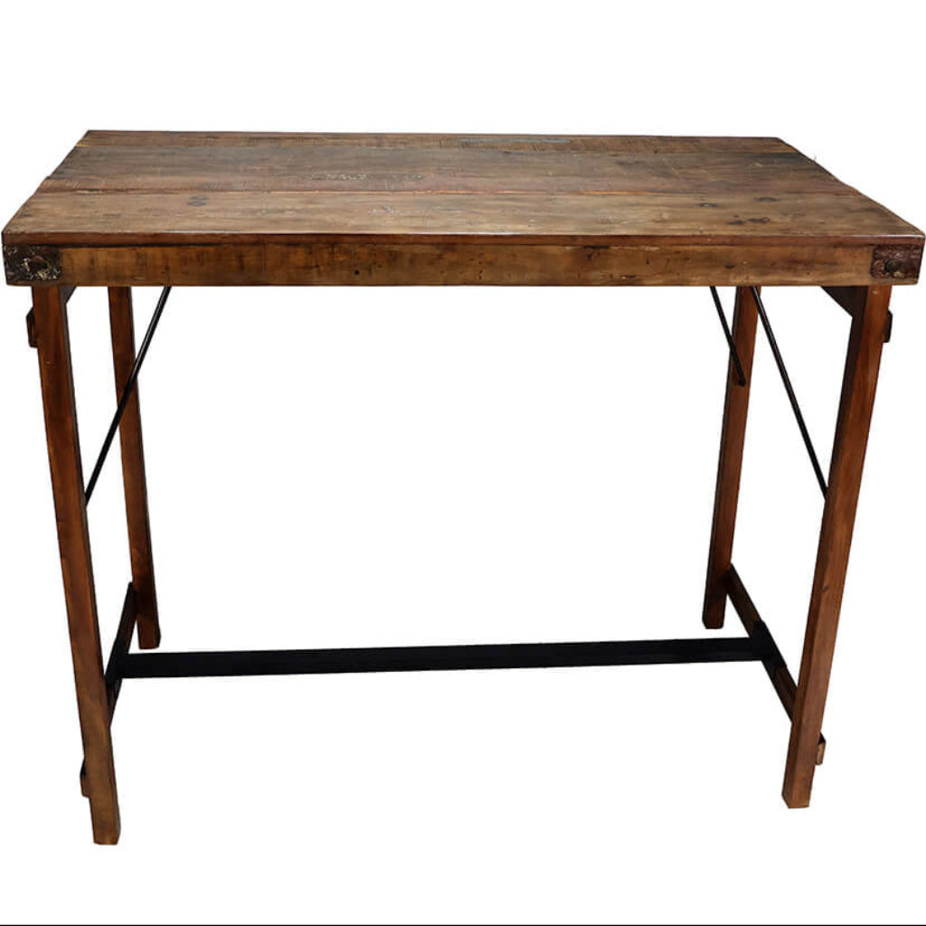 Altholz Stehtisch B 130 cm rustikales Landhaus Design