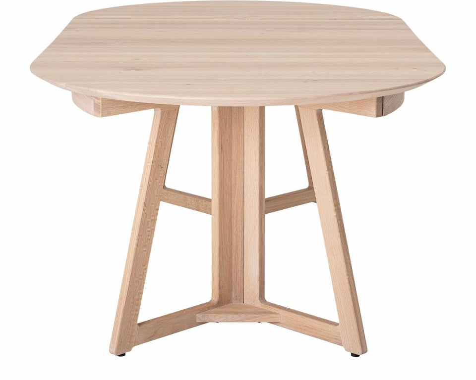 Esstisch massive Eiche rund ausziehbar, großer Ausziehtisch