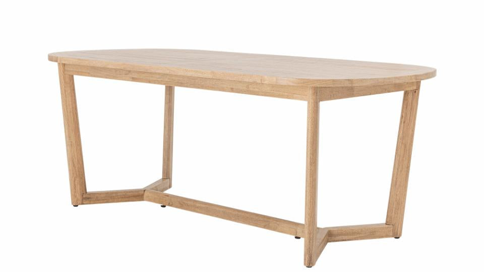 Esstisch massives Holz oval L 200 cm modernes Design