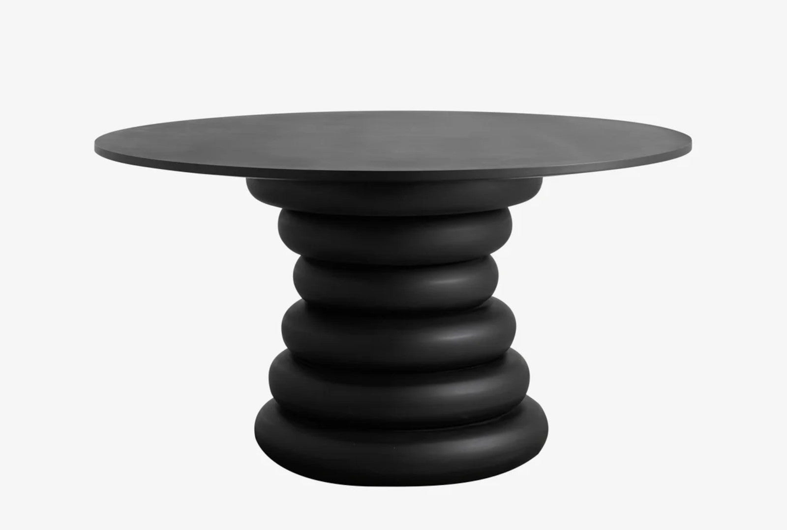 runder Esstisch 140cm in Schwarz