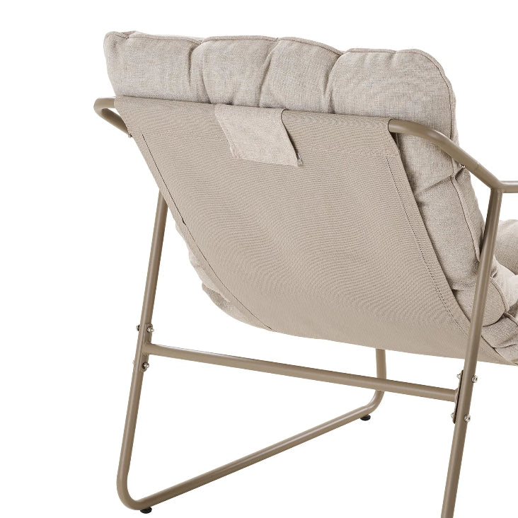 Gartenmöbel-Set 5 teilig modernes Design in beige-sand