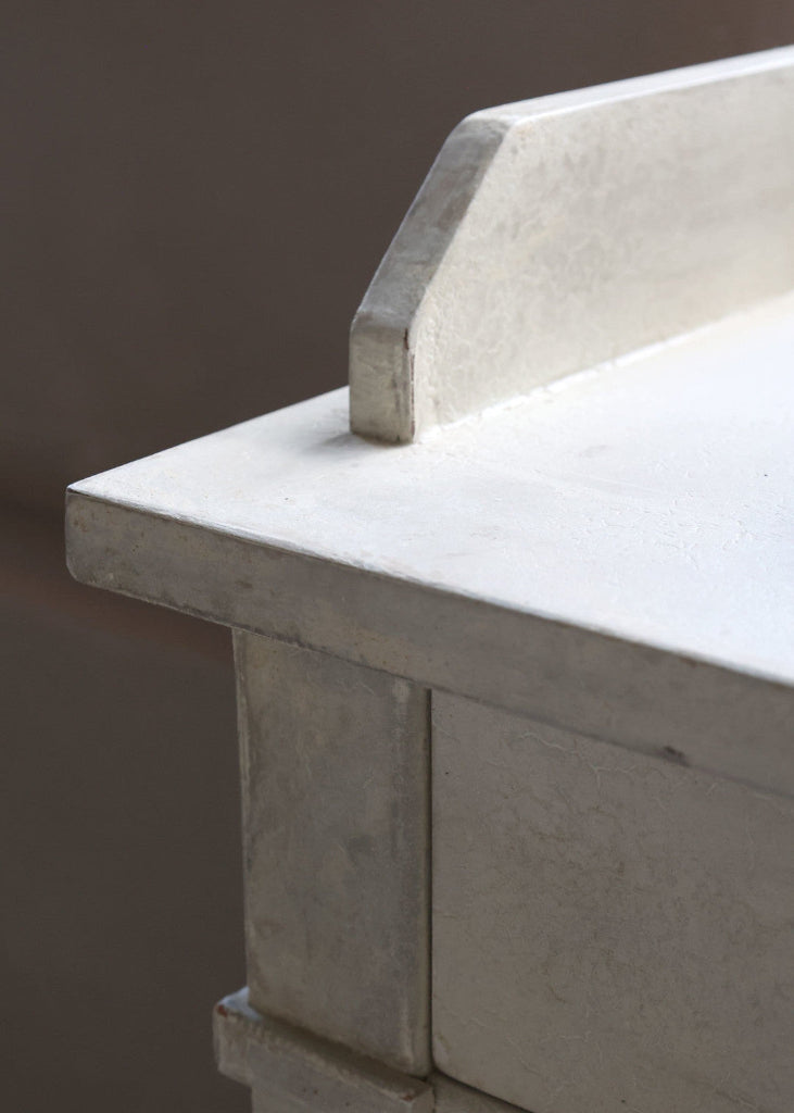 Landhaus Kommode im shabby chic Look mit Holz Aufsatz