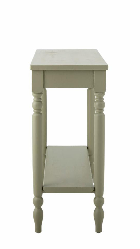 Landhaus Konsolentisch Grün 106cm Kiefer, schmale Tiefe