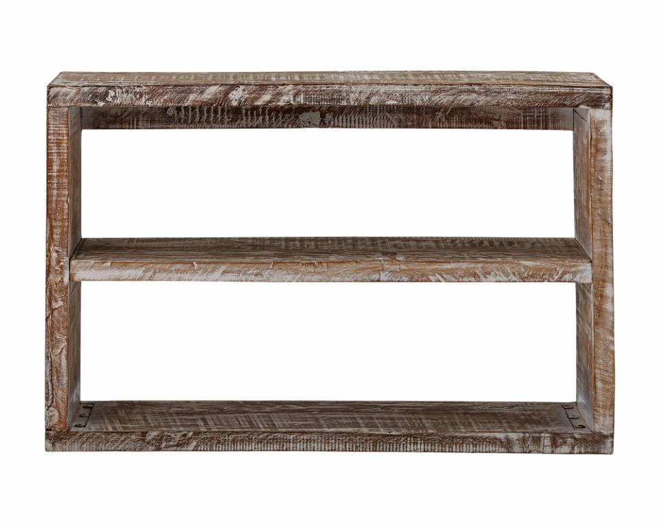Vintage Wandregal aus Recyceltem Holz - 90x60 cm Natur