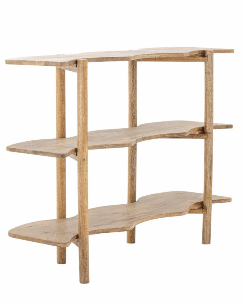 Holzregal, Regal Mango Holz Baumstamm Design