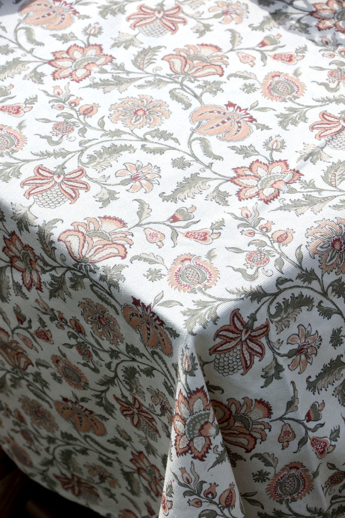 Tischdecke Blumendruck 140x240cm