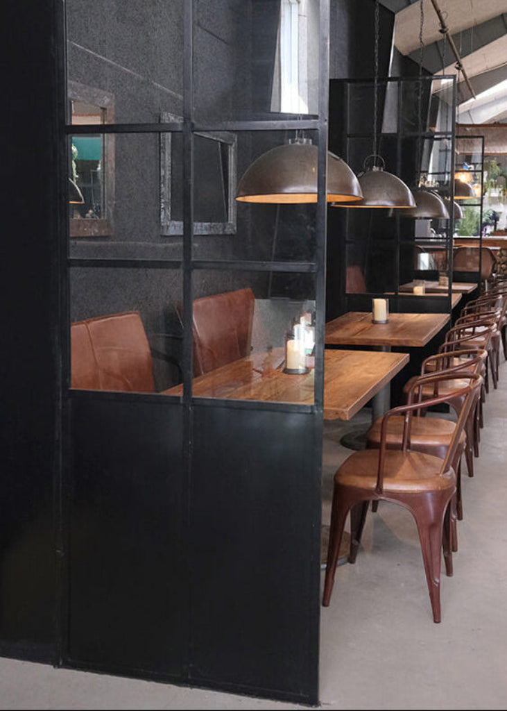 Industrial Trennwände und Raumteiler im industriellen Look für Gastronomie und jedes Zimmer