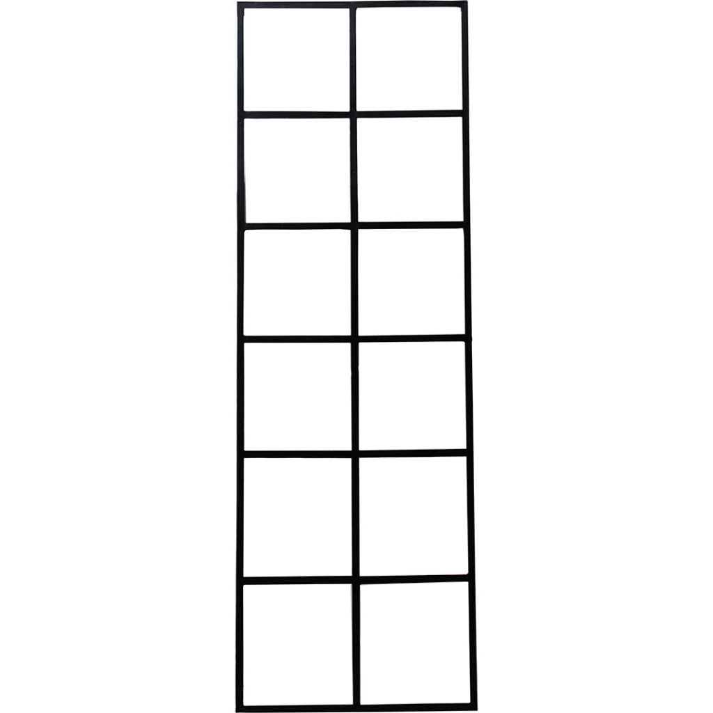 Trennwand - Raumteiler industrial mit 12 Glasfenstern