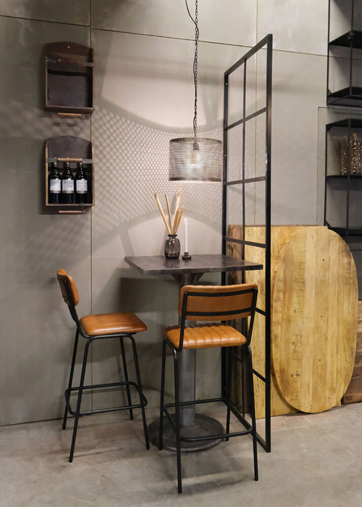 Metall Raumteiler, Trennwand industrial schwarz