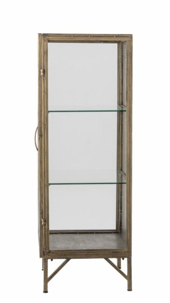 Landhaus Vitrine antik Messing