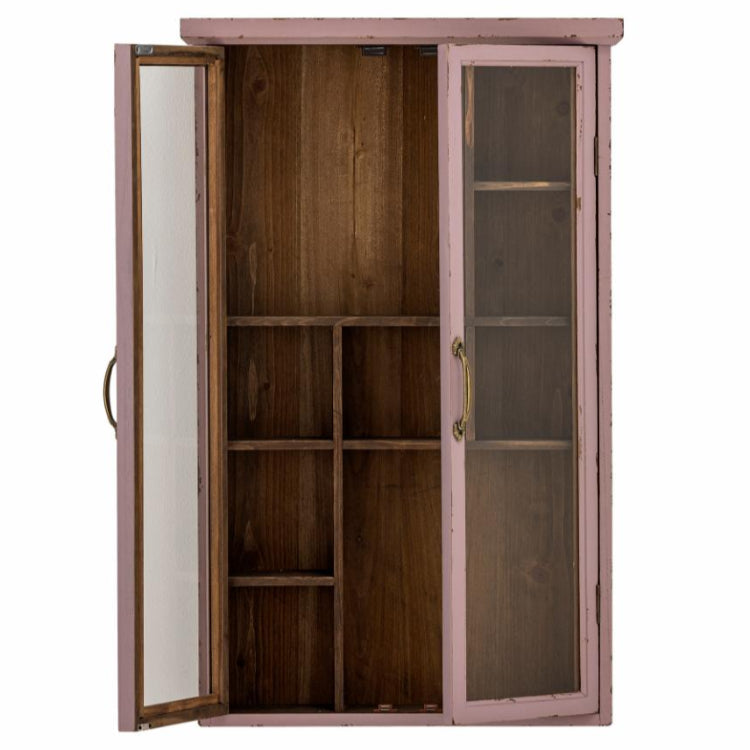 Wandvitrine SAIKA rosa 80cm Landhaus