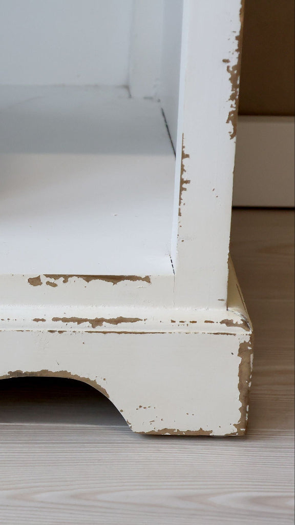 Regal Schrank antik weiß - 5 Fächer Landhausstil
