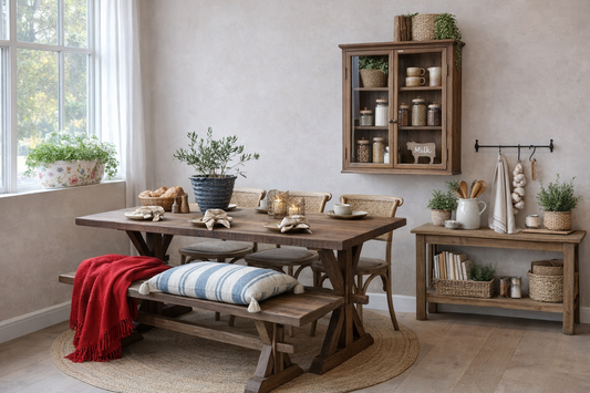 Esszimmer einrichten mit Altholzmöbeln