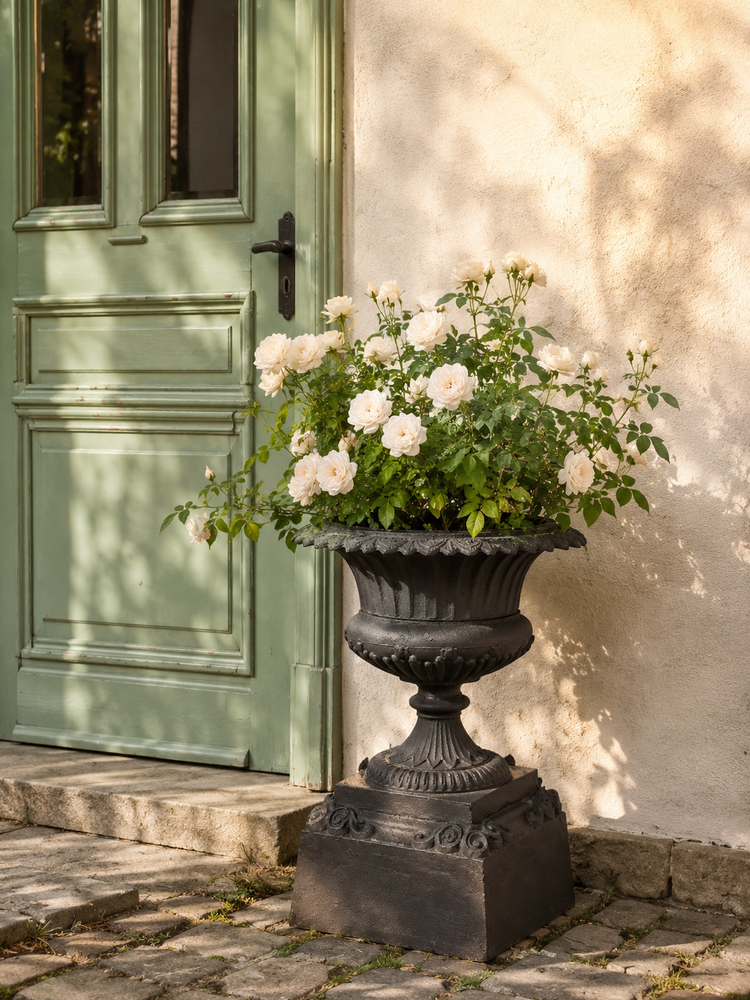 „Vintage Pflanzkübe, Amphoren und Pflanzschalen im Landhaus- und Shabby-Stil für Terrasse, Garten, Bistro und Hotel – Versand Deutschland, Österreich, Schweiz"