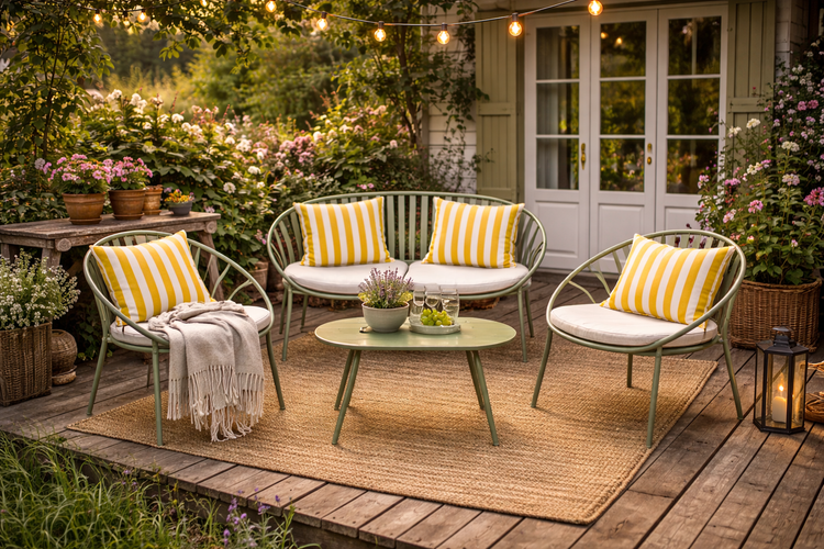 Gartenmöbel-Set - modern oder Landhausstil