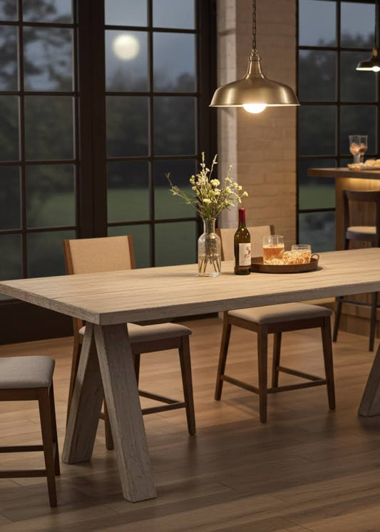 Altholz Esstisch Länge 220 cm antik graue Patina