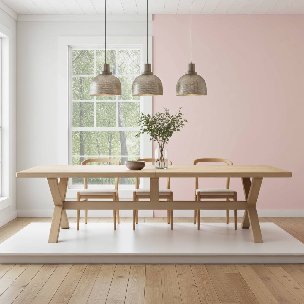 Esstisch TENA 300x100 cm Holz X-Holzbeine - Großer Landhaustisch