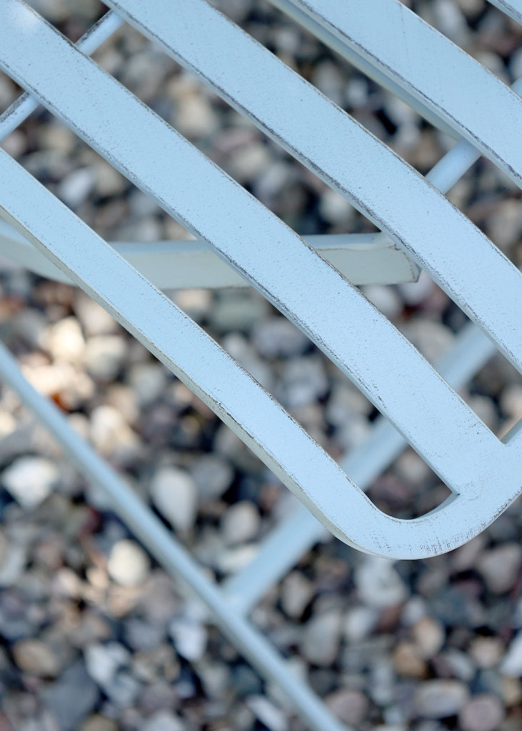 Blaues Bistro Gartenmöbel-Set – 1 Tisch + 2 Stühle