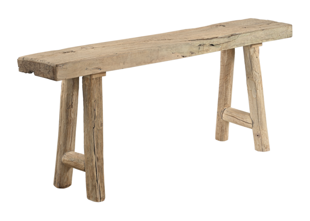 Großer Konsolentisch aus altem Holz Massivholz Flurtisch rustikal 206 cm
