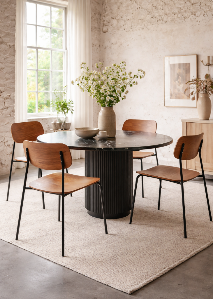 Bistrostuhl MIA - Esszimmerstuhl Holz-Metall industrial