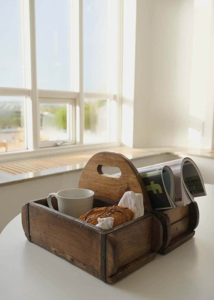 Alter Holzkorb - Doppelziegel Form