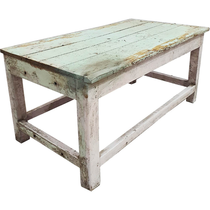 Altholz Couchtisch IDA shabby Patina Breite 88 cm - Altholzmöbel