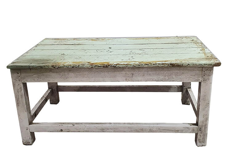 Altholz Couchtisch IDA shabby Patina Breite 88 cm - Altholzmöbel