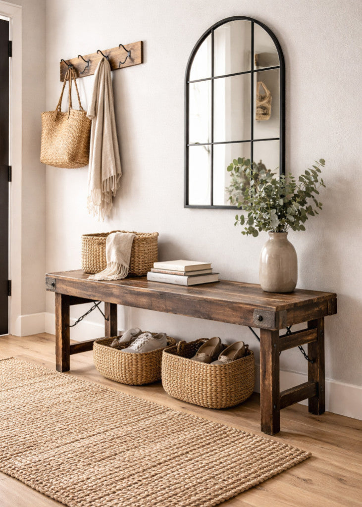 Natur Altholz Sitzbank B 119 cm Klappbank | Altholzmöbel