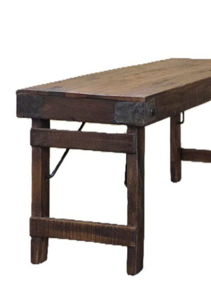 Natur Altholz Sitzbank B 119 cm Klappbank | Altholzmöbel