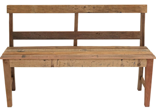 Altholz Bank 2 Sitzer mit Rückenlehne