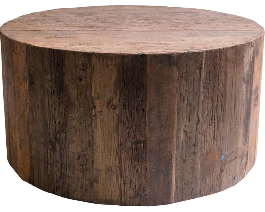 Altholz Couchtisch SANA rund 90 cm - Altholzmöbel