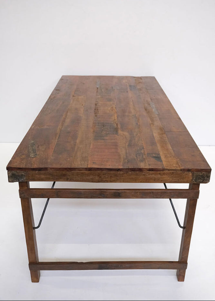 Altholz Esstisch 175x90 cm Klappbar - Landhaustisch Esszimmertisch Gartentisch