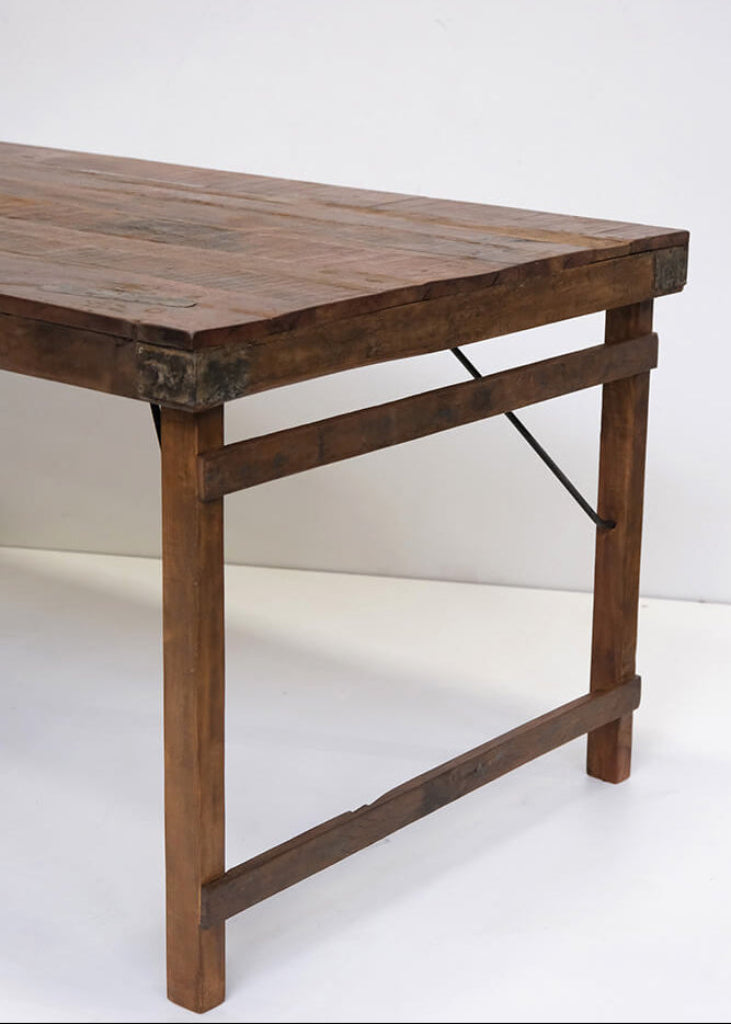 Altholz Esstisch 175x90 cm Klappbar - Landhaustisch Esszimmertisch Gartentisch