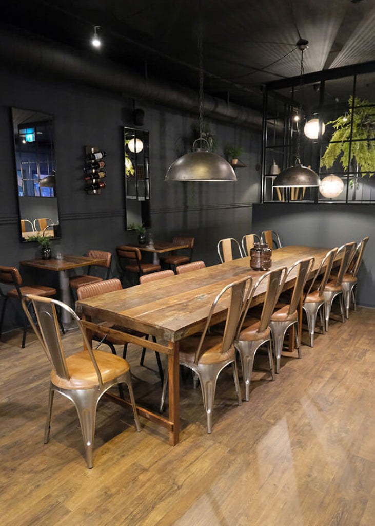 Altholz Esstisch 175x90 cm Klappbar - Landhaustisch Esszimmertisch Gartentisch, 2 Tische