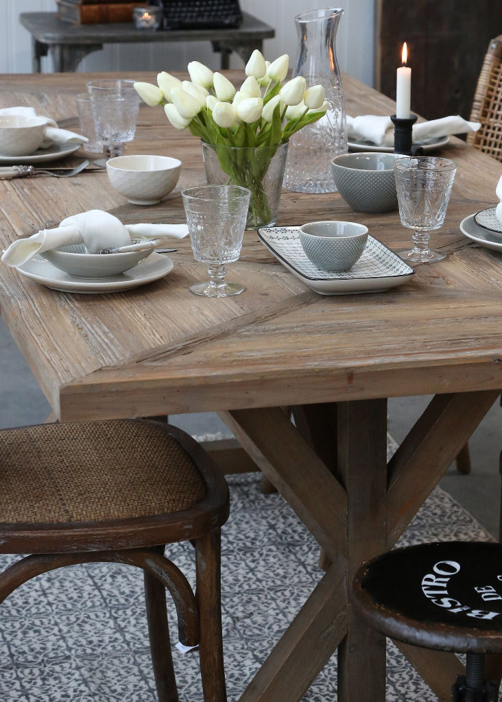 Altholz Esstisch GITTE rechteckig L200/B90 cm 