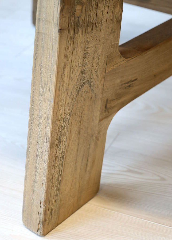 Altholz Esstisch ISA rund D 120 cm - Recyclingholz Esstisch natur