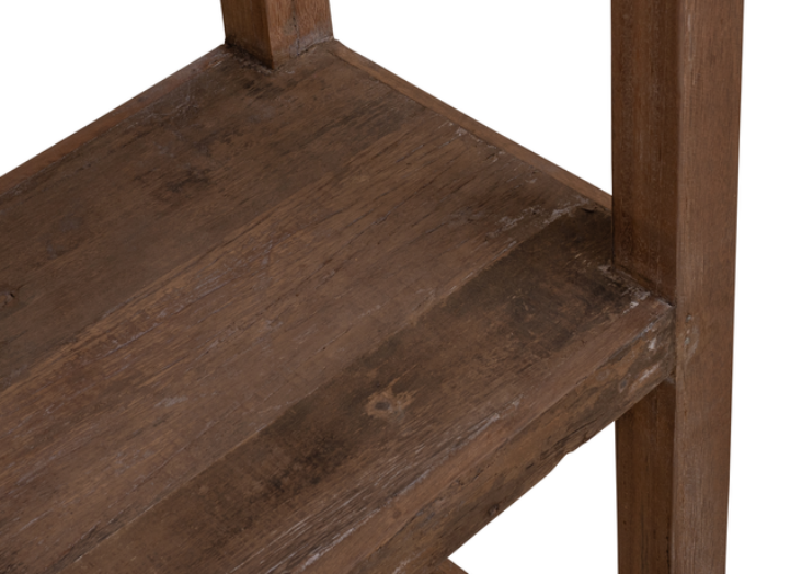 Altholz Regal ELLA auf Eisenrädern H 180 cm – industriell Landhausstil