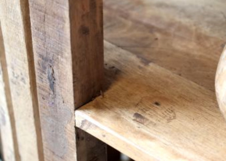 Altholz Regal Sideboard natur 3 Fächer - Altholzmöbel